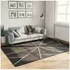 Image de Vloerkleed wasbaar anti-slip 160x230 cm zwart en goudkleurig136618