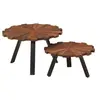 Image de Tables basses 2 pcs bois massif récupéré et fer 356250