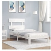 Image de Bedframe zonder matras massief grenenhout wit 90x200 cm3193517