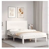 Image de Bedframe zonder matras massief grenenhout wit 140x190 cm3193642
