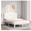 Image de Bedframe zonder matras massief grenenhout wit 120x200 cm3193657