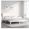 Image de Bedframe met hoofdbord massief hout wit Super King Size3193742