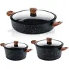 Image de SET DE POELES - Cocotte 24cm & 28cm + Casserole 32cm