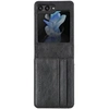 Image de Etui de télephone portefeuille Luxe pour Samsung Galaxy Z Flip 5 - Noir