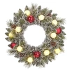 Image de Couronne de Noël Black Box Trees Kaprun Vert Fer H10xl45xL45cm