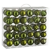 Image de Ensemble de boules de Noël Unbreakable baubles Brun foncé Plastique H7xl7xL7cm
