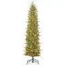 Image de Sapin de Noël artificiel illuminé Black Box Trees Harma Vert Fer H260xl73xL73cm