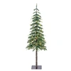 Image de Sapin de Noël artificiel illuminé Black Box Trees Lodge Vert Plastique H155xl48xL48cm