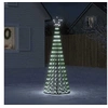 Image de Sapin de Noël à LED 275 LED blanc froid 180 cm, décoration de Noël, lumière LED, lumière de Noël extérieure, cône de 358065