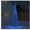 Image de Sapin de Noël à LED 688 LED bleu 300 cm, décoration de Noël, lumière LED, lumière de Noël extérieure, cône de Noël, 358070