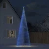 Image de Arbre de Noël lumineux conique 1544 LED bleu 500 cm, décoration de Noël, lumière LED, cône de Noël, lumière de Noël, 358074