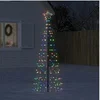 Image de Sapin de Noël à LED avec piquets 220 LED colorées 180 cm, décoration de Noël, lumière LED, lumière de Noël 358102