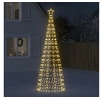 Image de Sapin de Noël à LED avec piquets 570 LED blanc chaud 300 cm, décoration de Noël, lumière LED, lumière de Noël 358104