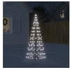 Image de Sapin de Noël à LED sur mât de drapeau 200 LED blanc 180 cm, décoration de Noël, lumière LED, lumière de Noël 358109