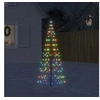 Image de Sapin de Noël à LED sur mât de drapeau 200 LED coloré 180 cm, décoration de Noël, lumière LED, lumière de Noël 358110