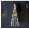 Image de Sapin de Noël à LED sur mât de drapeau 550 LED coloré 300 cm, décoration de Noël, lumière LED, lumière de Noël 358114