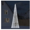 Image de Sapin de Noël à LED sur mât de drapeau 1534 LED blanc 500 cm, décoration de Noël, lumière LED, lumière de Noël 358117