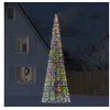 Image de Sapin de Noël à LED sur mât de drapeau 1534 LED coloré 500 cm, décoration de Noël, lumière LED, lumière de Noël 358118