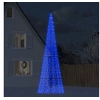 Image de Sapin de Noël à LED sur mât de drapeau 1534 LED bleu 500 cm, décoration de Noël, lumière LED, lumière de Noël 358119
