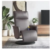 Image de Fauteuil de massage, relaxation avec repose-pieds similicuir gris