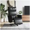 Image de Fauteuil de massage, relaxation avec repose-pieds similicuirnoir
