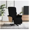Image de Fauteuil réglable avec repose-pieds tissunoir