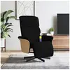 Image de Fauteuil de massage, relaxation avec repose-pieds tissunoir