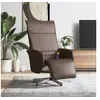 Image de Massagestoel verstelbaar met voetensteun kunstleer bruin356650