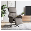 Image de Fauteuil de massage, relaxation avec repose-pieds tissu taupe
