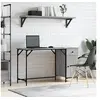 Image de Bureau d'ordinateur sonoma gris 131x48x75 cm bois d'ingénierie