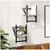 Image de Etagères murales avec barres 2 pcs sonoma gris 20x25x30 cm 836231