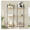 Image de Wandschappen 3-laags met stangen 2 st 30x25x100 cm sonoma eiken836259