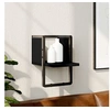 Image de Etagère murale avec barre noir 20x25x30 cm 836273