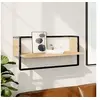 Image de Wandschap met stang 65x25x30 cm sonoma eikenkleurig836289