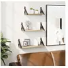 Image de Ensemble d'étagères murales 3pcs chêne sonoma bois d'ingénierie 836319