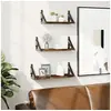 Image de Ensemble d'étagères murales 3 pcs chêne fumé bois d'ingénierie 836320
