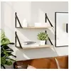 Image de Etagères murales 2 pcs chêne sonoma 60x25x25,5 cm 836334