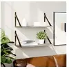 Image de Etagères Murales 2pcs, Etagères Suspendues avec Rangement, Etagères de Présentation Flottantes, Meubles de Salon, Moderne, Sonoma Gris Bois