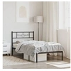Image de Bedframe met hoofdbord metaal zwart 90x190 cm355259