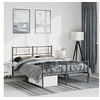 Image de Bedframe met hoofd- en voeteneinde metaal zwart 135x190 cm355284