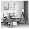 Image de Bedframe met hoofd- en voeteneinde metaal zwart 150x200 cm355287