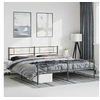 Image de Bedframe met hoofd- en voeteneinde metaal zwart 193x203 cm355291