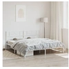 Image de Bedframe met hoofdbord metaal wit 200x200 cm355323