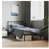 Image de Bedframe met hoofdbord metaal zwart 75x190 cm355453