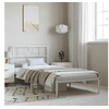 Image de Bedframe met hoofdbord metaal wit 100x190 cm355506