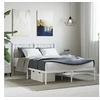 Image de Bedframe met hoofdbord metaal wit 140x200 cm355513