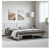Image de Bedframe met hoofdbord metaal wit 193x203 cm355518