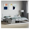 Image de Bedframe met hoofdbord metaal wit 200x200 cm355519