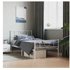 Image de Bedframe met hoofd- en voeteneinde metaal wit 80x200 cm355521