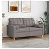 Image de Canapé 2 places avec oreillers décoratifs taupe 120 cm tissu, canapé, causeuse, canapé de salon, canapés, canapé 3200781